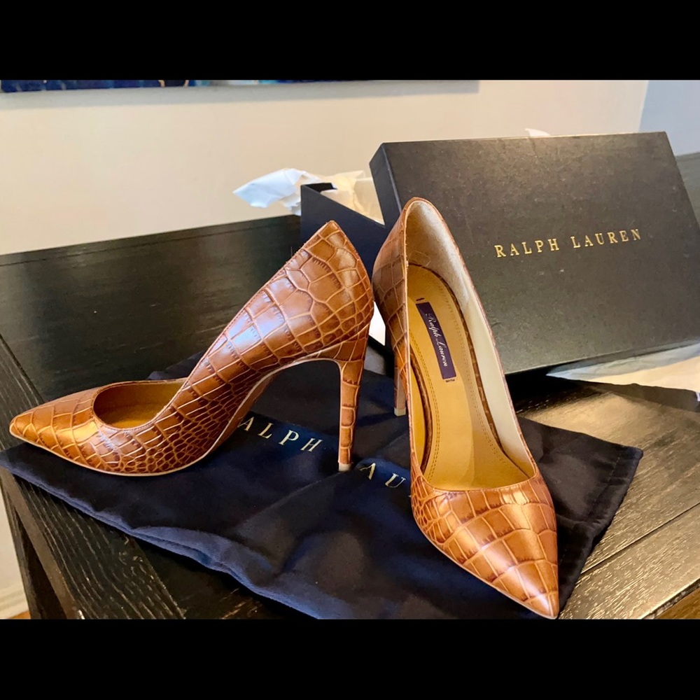 Ralph Lauren Collection, Celia - Embossed Calfskin